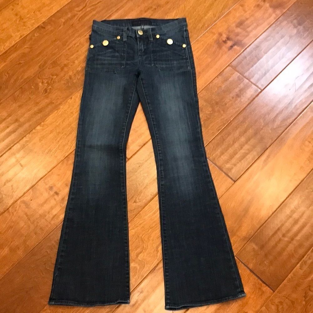 Rock and Republic Button Detail Medium Dark Wash